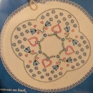 New Stamped Doilies for Embroidery Hearts